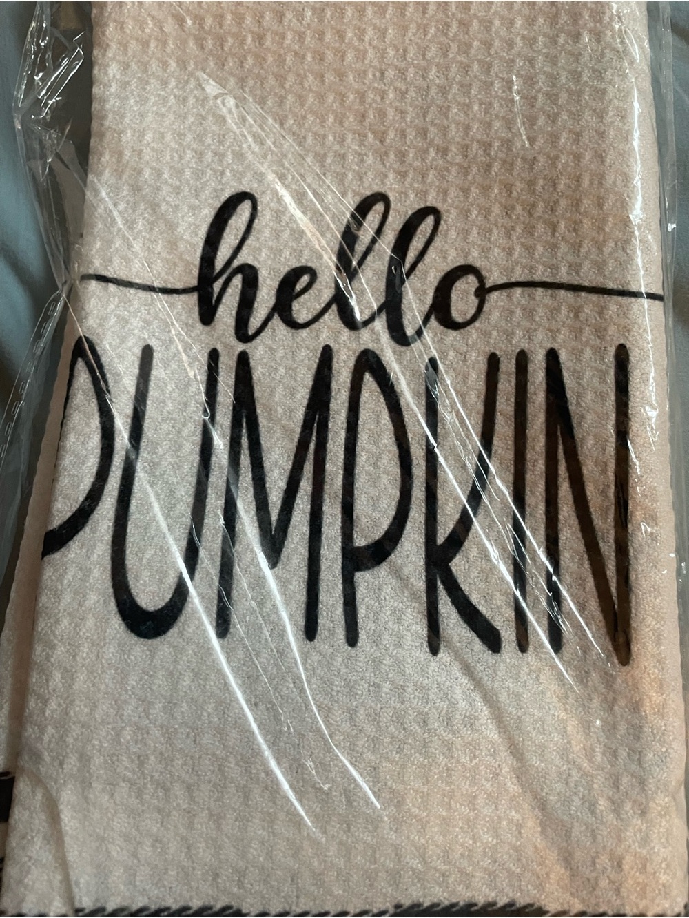 NEW 5pc Fall Towel Set Pumpkin Buffalo Check Floral